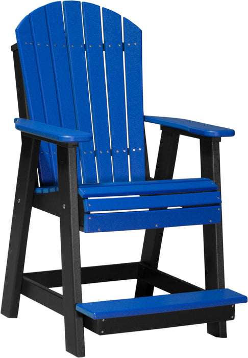 LuxCraft Counter Height Recycled Plastic Adirondack Balcony Chair (COUNTER HEIGHT)