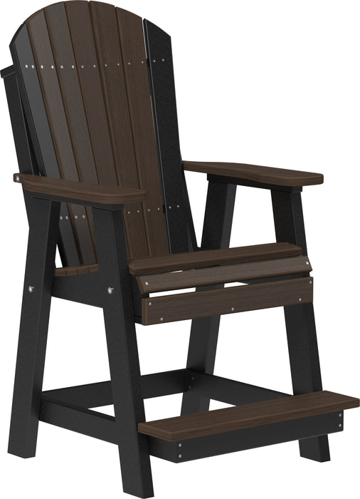 LuxCraft Counter Height Recycled Plastic Adirondack Balcony Chair (COUNTER HEIGHT)