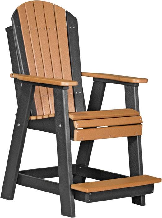 LuxCraft Counter Height Recycled Plastic Adirondack Balcony Chair (COUNTER HEIGHT)