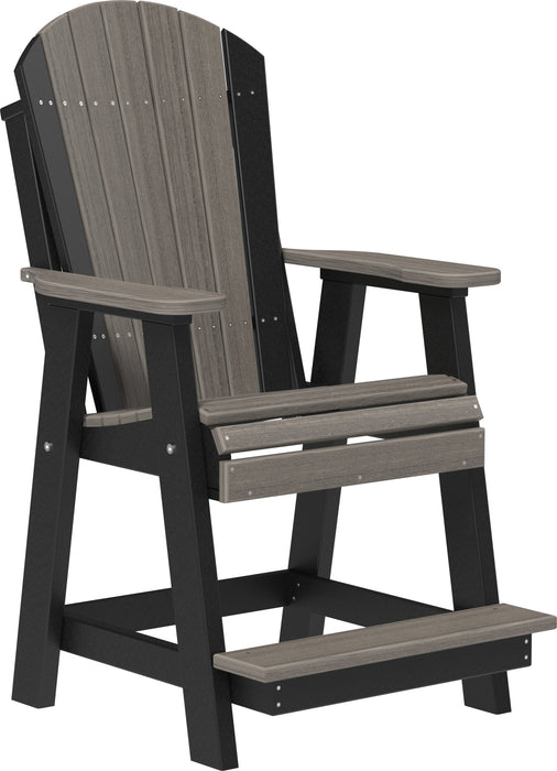 LuxCraft Counter Height Recycled Plastic Adirondack Balcony Chair (COUNTER HEIGHT)