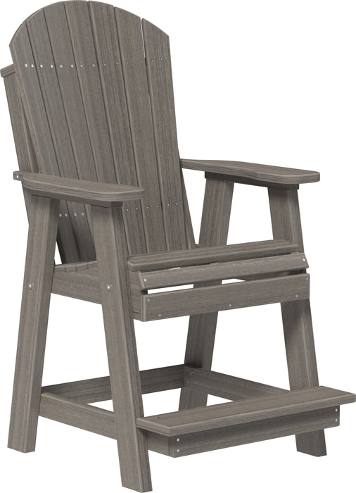 LuxCraft Counter Height Recycled Plastic Adirondack Balcony Chair (COUNTER HEIGHT)