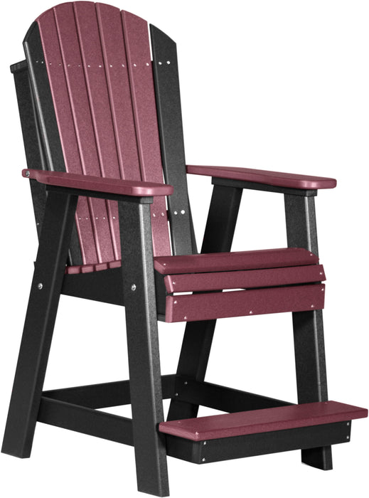 LuxCraft Counter Height Recycled Plastic Adirondack Balcony Chair (COUNTER HEIGHT)