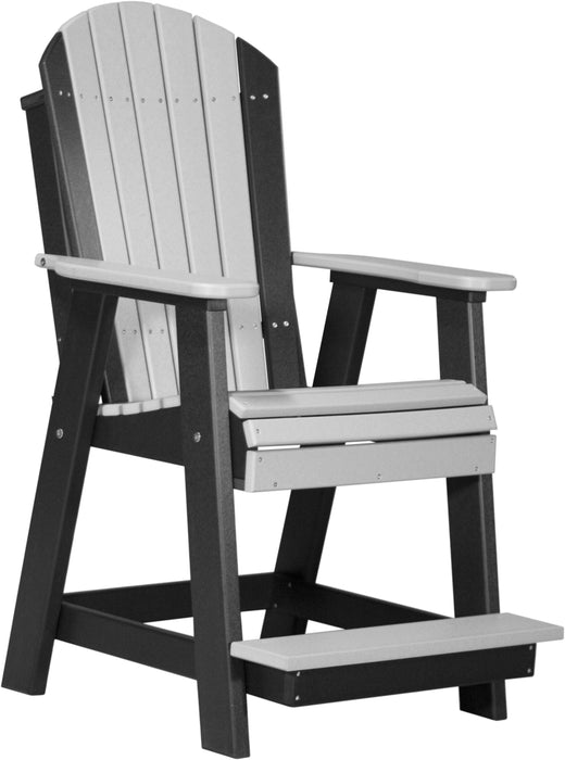 LuxCraft Counter Height Recycled Plastic Adirondack Balcony Chair (COUNTER HEIGHT)