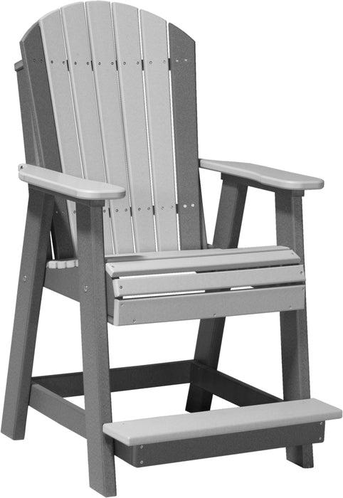 LuxCraft Counter Height Recycled Plastic Adirondack Balcony Chair (COUNTER HEIGHT)