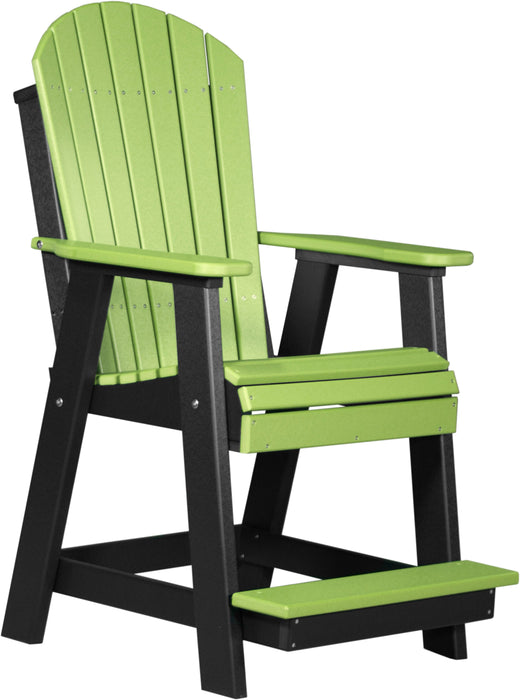 LuxCraft Counter Height Recycled Plastic Adirondack Balcony Chair (COUNTER HEIGHT)