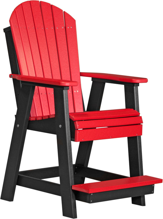 LuxCraft Counter Height Recycled Plastic Adirondack Balcony Chair (COUNTER HEIGHT)