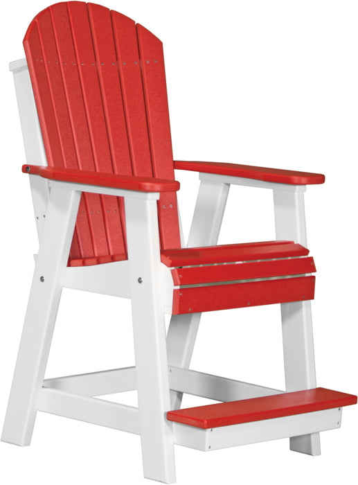 LuxCraft Counter Height Recycled Plastic Adirondack Balcony Chair (COUNTER HEIGHT)