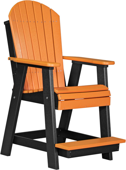 LuxCraft Counter Height Recycled Plastic Adirondack Balcony Chair (COUNTER HEIGHT)