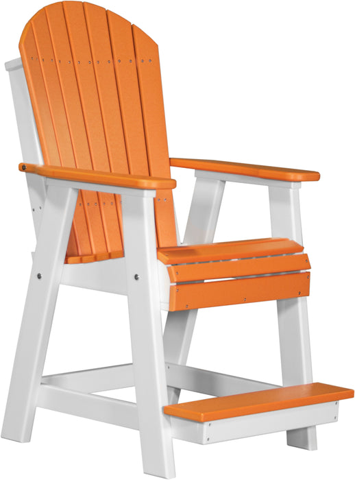 LuxCraft Counter Height Recycled Plastic Adirondack Balcony Chair (COUNTER HEIGHT)