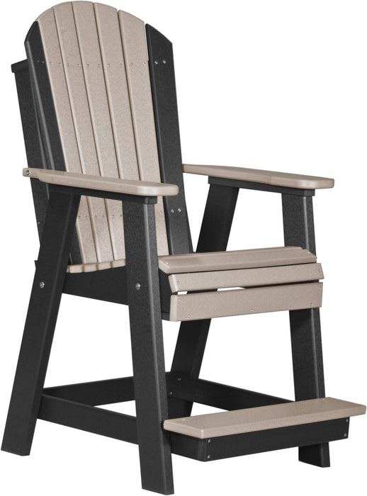 LuxCraft Counter Height Recycled Plastic Adirondack Balcony Chair (COUNTER HEIGHT)