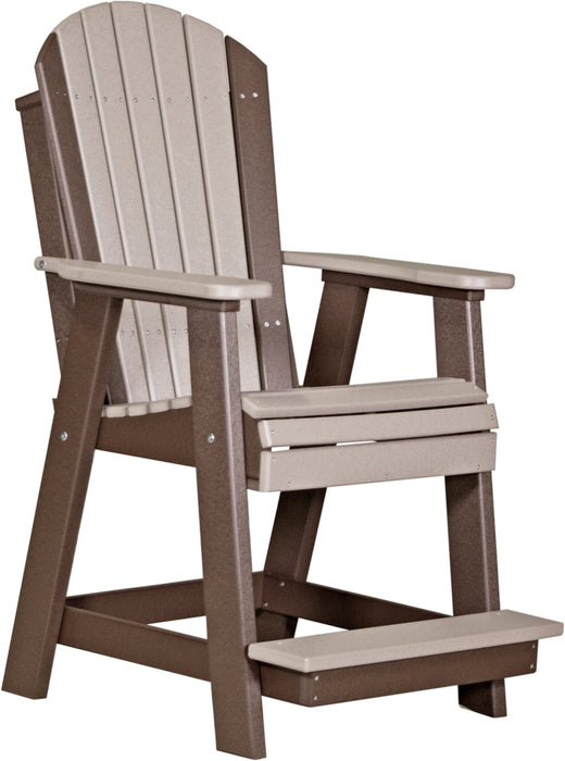 LuxCraft Counter Height Recycled Plastic Adirondack Balcony Chair (COUNTER HEIGHT)