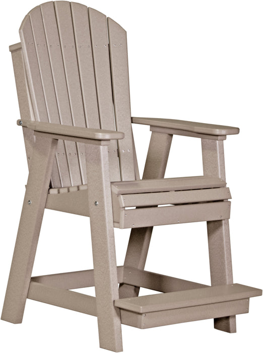 LuxCraft Counter Height Recycled Plastic Adirondack Balcony Chair (COUNTER HEIGHT)