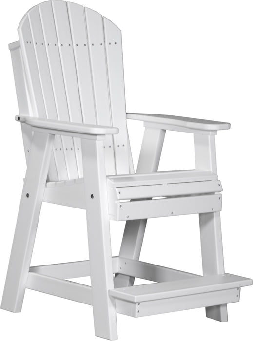 LuxCraft Counter Height Recycled Plastic Adirondack Balcony Chair (COUNTER HEIGHT)