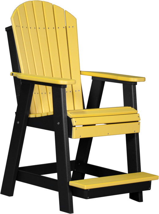 LuxCraft Counter Height Recycled Plastic Adirondack Balcony Chair (COUNTER HEIGHT)