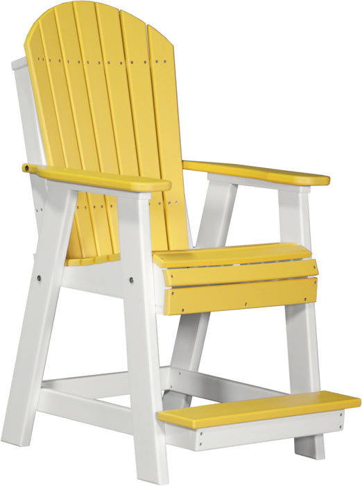 LuxCraft Counter Height Recycled Plastic Adirondack Balcony Chair (COUNTER HEIGHT)