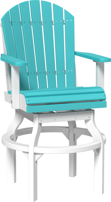 LuxCraft Recycled Plastic Adirondack Swivel Chair (BAR HEIGHT)