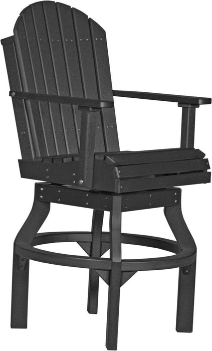 LuxCraft Recycled Plastic Adirondack Swivel Chair (BAR HEIGHT)