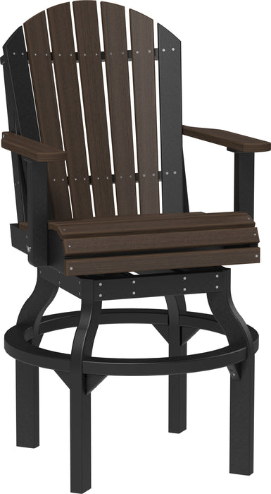 LuxCraft Recycled Plastic Adirondack Swivel Chair (BAR HEIGHT)