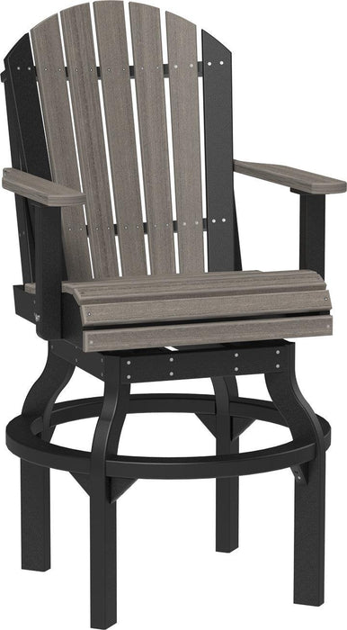 LuxCraft Recycled Plastic Adirondack Swivel Chair (BAR HEIGHT)