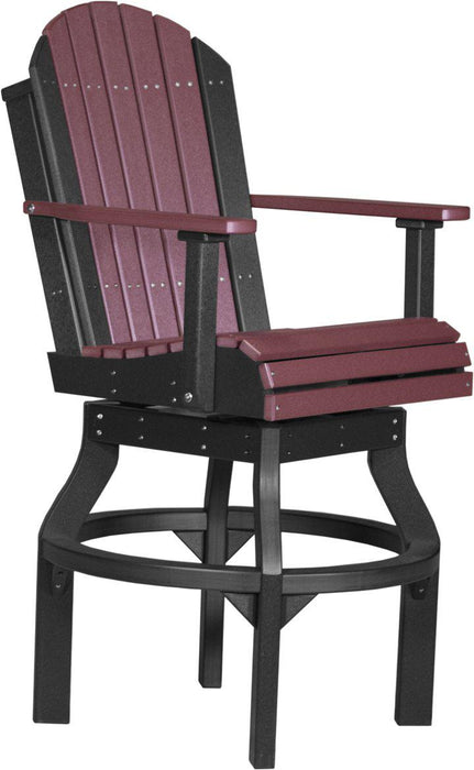 LuxCraft Recycled Plastic Adirondack Swivel Chair (BAR HEIGHT)
