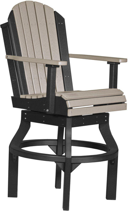 LuxCraft Recycled Plastic Adirondack Swivel Chair (BAR HEIGHT)