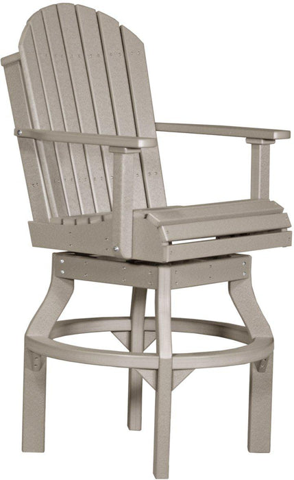 LuxCraft Recycled Plastic Adirondack Swivel Chair (BAR HEIGHT)