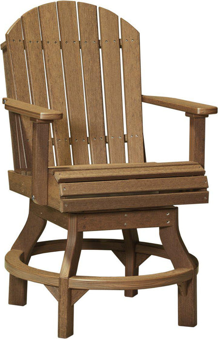 LuxCraft Recycled Plastic Adirondack Swivel Chair (COUNTER HEIGHT)