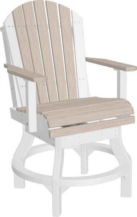 LuxCraft Recycled Plastic Adirondack Swivel Chair (COUNTER HEIGHT)