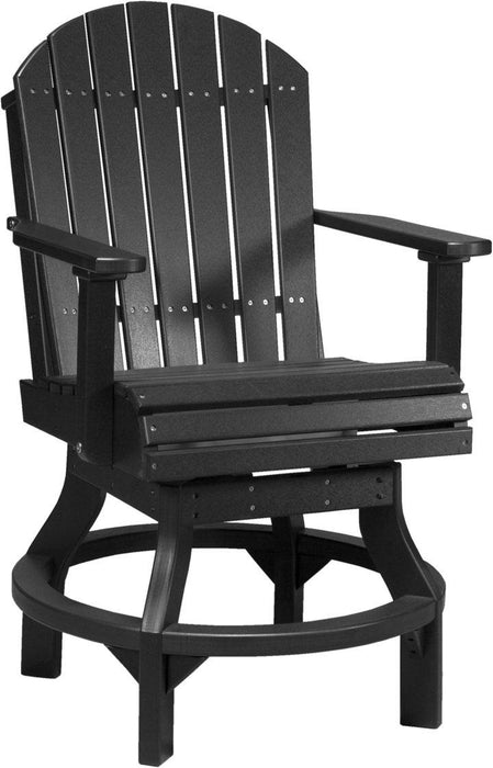 LuxCraft Recycled Plastic Adirondack Swivel Chair (COUNTER HEIGHT)