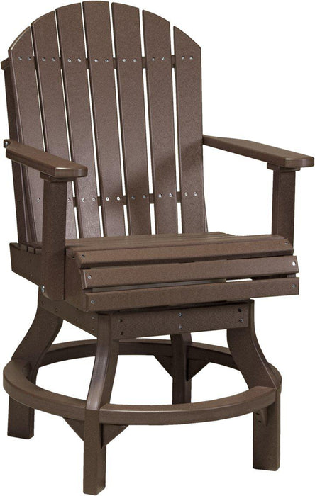 LuxCraft Recycled Plastic Adirondack Swivel Chair (COUNTER HEIGHT)