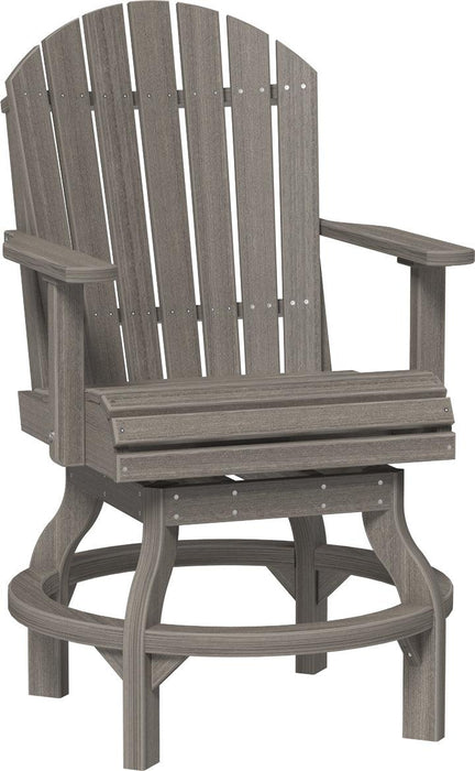 LuxCraft Recycled Plastic Adirondack Swivel Chair (COUNTER HEIGHT)