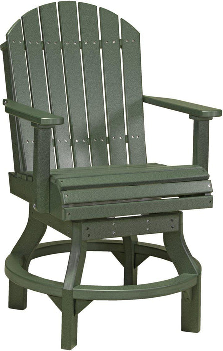 LuxCraft Recycled Plastic Adirondack Swivel Chair (COUNTER HEIGHT)