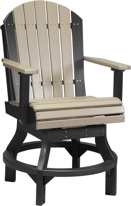 LuxCraft Recycled Plastic Adirondack Swivel Chair (COUNTER HEIGHT)