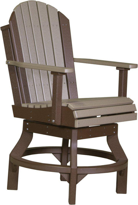 LuxCraft Recycled Plastic Adirondack Swivel Chair (COUNTER HEIGHT)