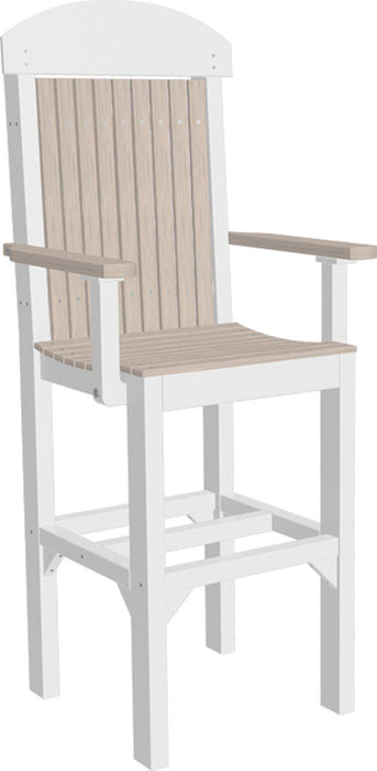 LuxCraft Recycled Plastic Classic Arm Chair (BAR HEIGHT)