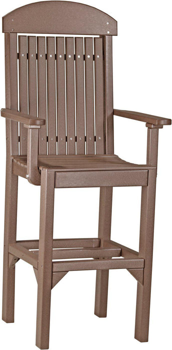 LuxCraft Recycled Plastic Classic Arm Chair (BAR HEIGHT)