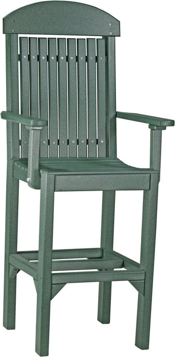 LuxCraft Recycled Plastic Classic Arm Chair (BAR HEIGHT)