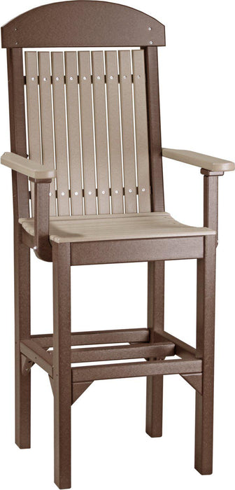 LuxCraft Recycled Plastic Classic Arm Chair (BAR HEIGHT)