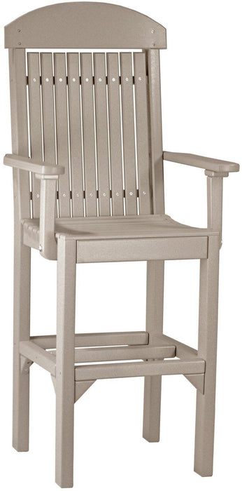 LuxCraft Recycled Plastic Classic Arm Chair (BAR HEIGHT)