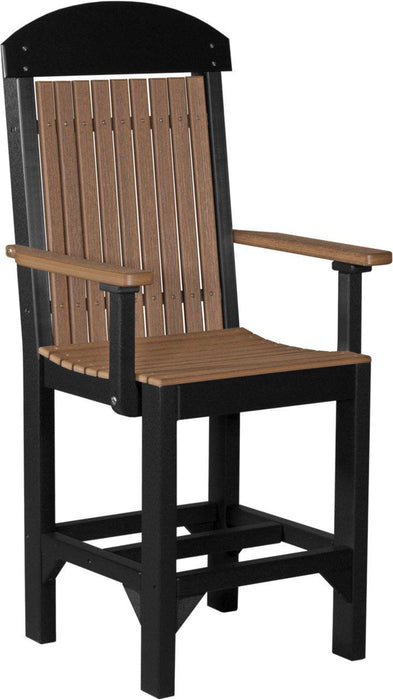 LuxCraft Recycled Plastic Classic Arm Chair (COUNTER HEIGHT)