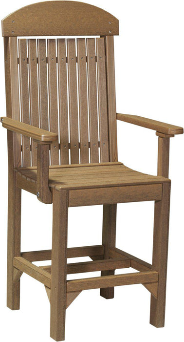 LuxCraft Recycled Plastic Classic Arm Chair (COUNTER HEIGHT)