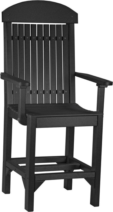 LuxCraft Recycled Plastic Classic Arm Chair (COUNTER HEIGHT)