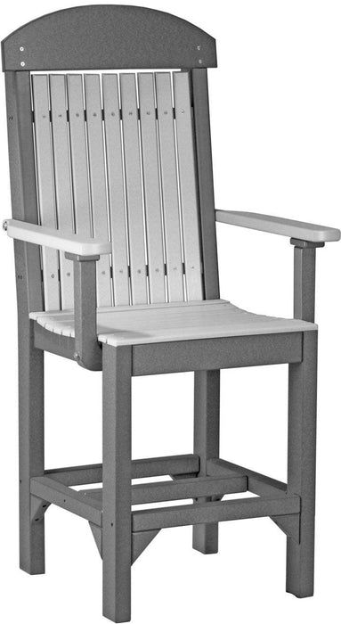 LuxCraft Recycled Plastic Classic Arm Chair (COUNTER HEIGHT)
