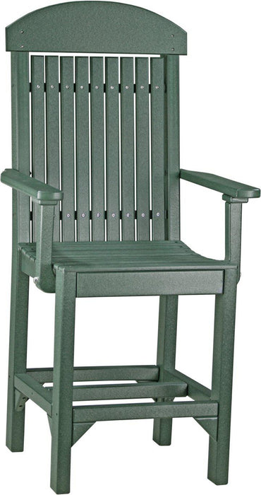 LuxCraft Recycled Plastic Classic Arm Chair (COUNTER HEIGHT)
