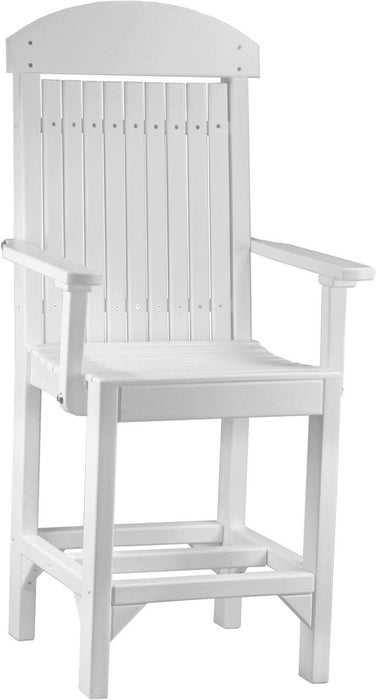 LuxCraft Recycled Plastic Classic Arm Chair (COUNTER HEIGHT)