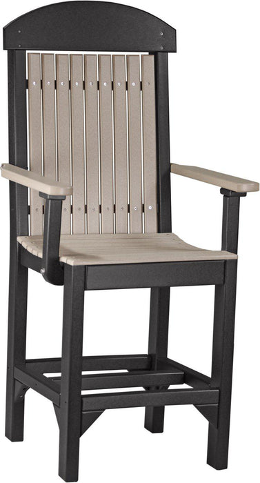 LuxCraft Recycled Plastic Classic Arm Chair (COUNTER HEIGHT)