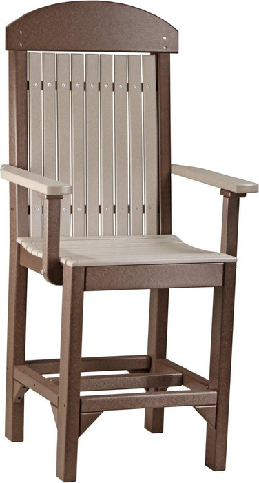 LuxCraft Recycled Plastic Classic Arm Chair (COUNTER HEIGHT)