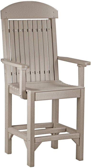 LuxCraft Recycled Plastic Classic Arm Chair (COUNTER HEIGHT)