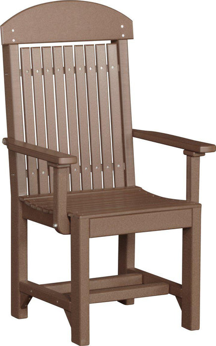 LuxCraft Recycled Plastic Classic Arm Chair (DINING HEIGHT)