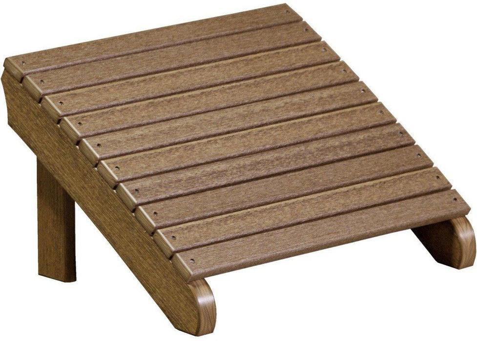 LuxCraft Recycled Plastic Deluxe Adirondack Footrest
